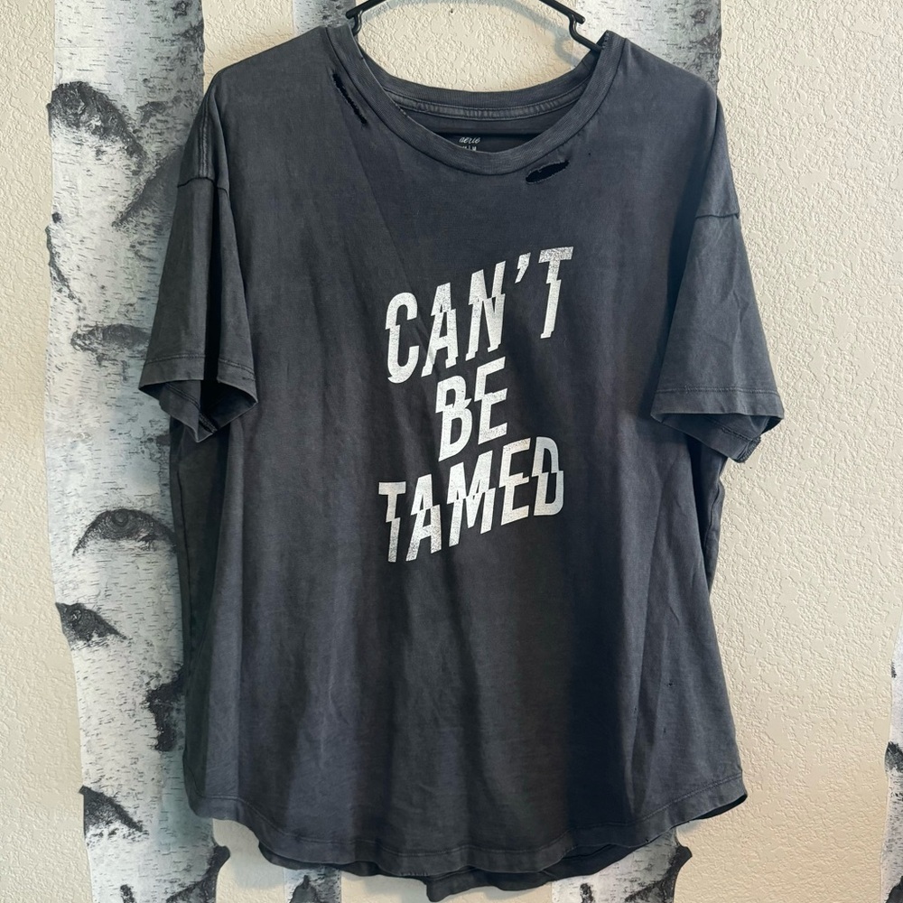 Aerie Distressed Tee NWOT - Picture 8 of 8